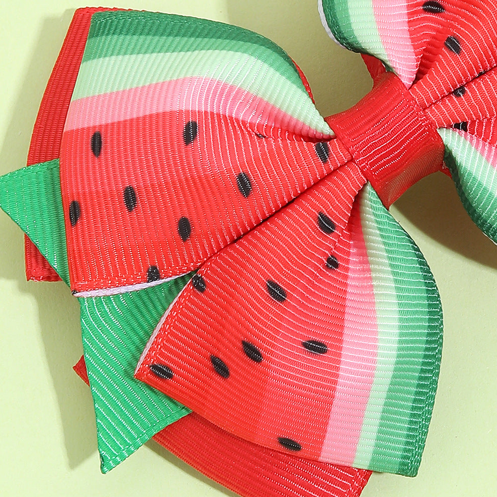 Wholesale Fabric Fruit Children's Hair Clips